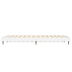 vidaXL Cadre de lit blanc brillant 140x190 cm bois d'ingénierie