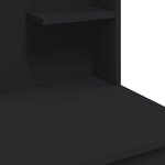 vidaXL Coiffeuse avec lumières LED noir 96x40x142 cm