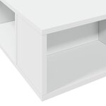 vidaXL Cadre de lit blanc 90x190 cm bois d'ingénierie