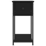 vidaXL Tables de chevet 2 Pièces noir 30x60x60 cm bois d’ingénierie