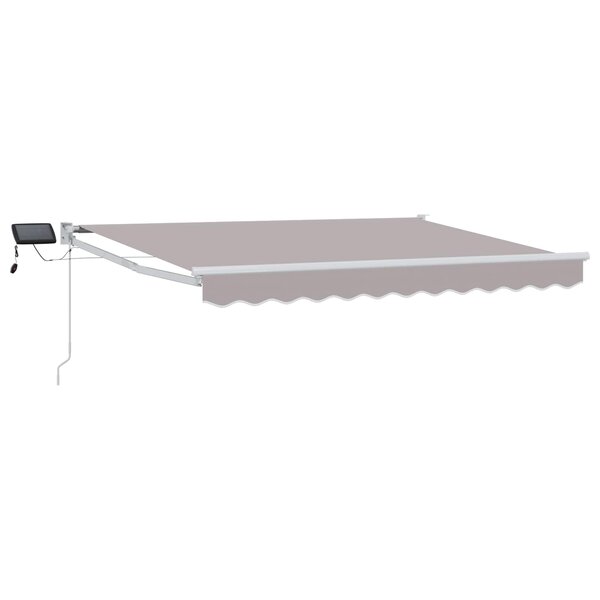 vidaXL Store rétractable manuel avec LEDs 3 x 2 5 m