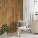 vidaXL Panneaux muraux Aspect bois Marron PVC 4 12 m²