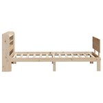vidaXL Cadre de lit avec tête de lit 90x190 cm bois de pin massif