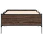 vidaXL Cadre de lit sans matelas chêne marron 90x200 cm