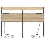 vidaXL Tête de lit de rangement Chêne Sonoma 120 cm Bois d'ingénierie