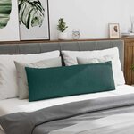 vidaXL Coussins de canapé 2 Pièces Vert foncé 120 x 40 cm tissu