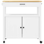 vidaXL Chariot de cuisine MONZA 84x40x88 5 cm bois massif de pin