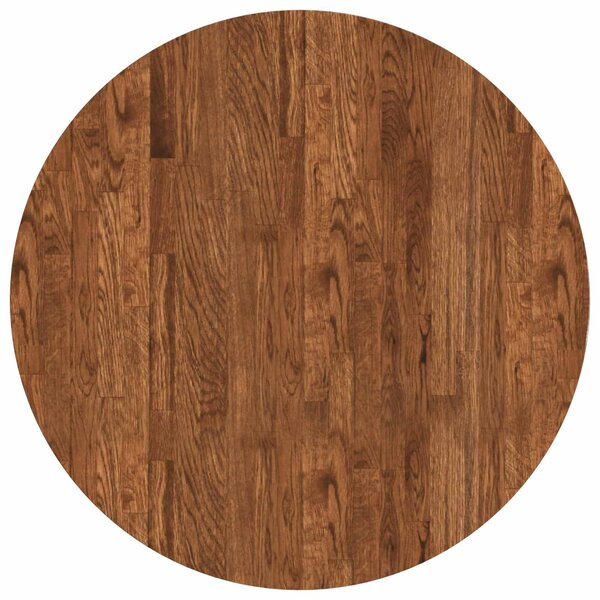 vidaXL Plateau de table Ø 70 x 4 cm Rond Bois de chêne massif