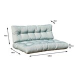 Set 2 coussins palette d'extérieur riou vert  120 x 80 x 15 cm