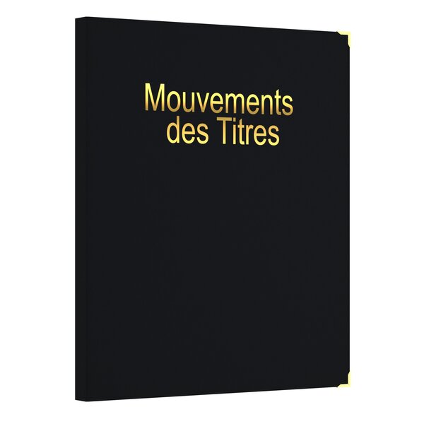 Registre Classeur Mouvements des Titres avec Recharge 50 feuillets UTTSCHEID X 1
