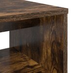vidaXL Meuble TV Chêne fumé 80 x 35 x 40 cm Bois d'ingénierie