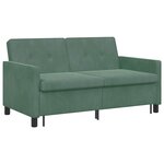 vidaXL Canapé-Lit Vert Mer Tissu