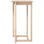 vidaXL Table de bar 60x60x110 cm Bois massif de pin