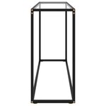 vidaXL Table console Transparent 120x35x75 cm Verre trempé