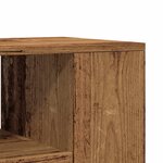 vidaXL Meuble TV avec roulettes vieux bois bois d'ingénierie