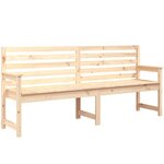 vidaXL Banc de jardin 203 5x48x91 5 cm bois massif de pin