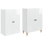 vidaXL Ensemble de Meubles 2 Pièces 66 x 34 5 x 90 cm Bois d'ingénierie