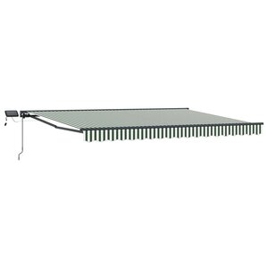 vidaXL Cadre de store manuel avec LEDs 4 × 3 5 m