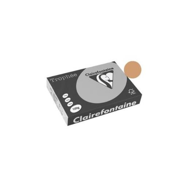 Ramette 250 Feuilles Papier 120g A4 210x297 mm Certifié FSC CARAMEL TROPHÉE