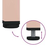 vidaXL Buffet rose 68x39x58 5 cm acier laminé à froid