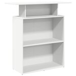 vidaXL Bureau de réception Blanc 100x40x104 cm Bois d'ingénierie