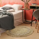 Tapis DECO Jute diam 90 cm - Vague Dentelle