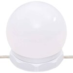 vidaXL Coiffeuse avec lumières LED gris béton 96x40x142 cm