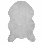 vidaXL Tapis en Fourrure Synthétique de Lapin Olite Gris 60 x 90 cm