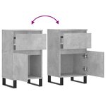 vidaXL Buffets 2 Pièces gris béton 40x35x70 cm bois d'ingénierie