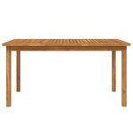 vidaXL Ensemble à manger de jardin 5 Pièces Bois d'acacia solide