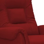 Vidaxl fauteuil de massage électrique rouge bordeaux similicuir