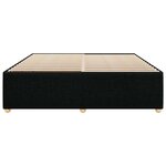 vidaXL Cadre de lit sans matelas noir 200x200 cm tissu