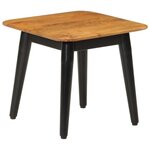 vidaXL Table basse 45x45x40 cm bois de manguier solide et fer