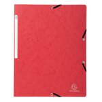 Chemise à élastique sans rabat carte lustrée 400gm2 - A4 - Couleurs assorties x 50 EXACOMPTA