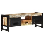 vidaXL Meuble TV 120x30x40 cm Bois massif de récupération