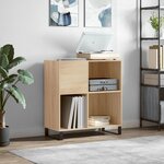 vidaXL Armoire à disques chêne sonoma 84 5x38x89 cm bois d'ingénierie