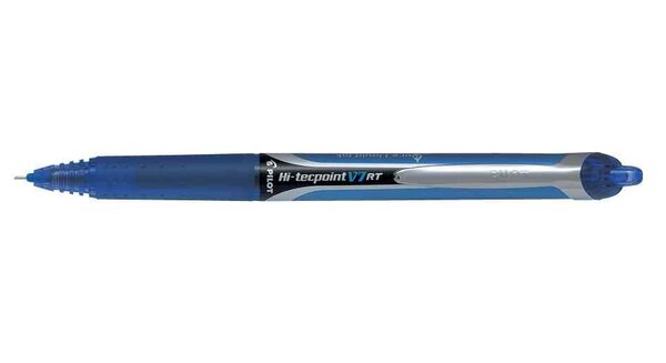 Stylo Roller à encre Rétractable Hi-Tecpoint V7 RT Trait 0,5 mm Bleu PILOT