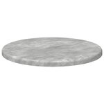 vidaXL Plateau de table Gris béton 30 x 30 x 1 5 cm Bois d'ingénierie