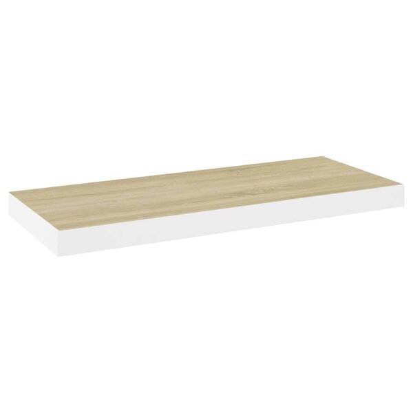 vidaXL Étagère murale flottante chêne et blanc 60x23 5x3 8 cm MDF