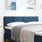 Tête de lit vidaXL Design blocs de diamants bleue 144 cm tissu