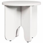 vidaXL Table basse 2 Pièces Blanc Bois de pin massif