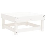 vidaXL Salon de jardin 6 Pièces Blanc Bois de pin massif