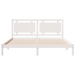 vidaXL Cadre de lit extra long sans matelas 180x210 cm bois massif