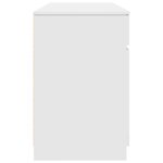vidaXL Bureau avec tiroir Blanc 140 x 49 x 76 cm Bois d'ingénierie