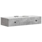 vidaXL Table d'appoint murale 87 5 x 34 5 x 17 cm Bois d'ingénierie