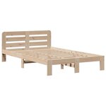 vidaXL Lit bibliothèque sans matelas 135x190 cm bois de pin massif