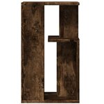 vidaXL Table d'appoint chêne fumé 35x35x60 cm bois d'ingénierie