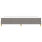 vidaXL Lit à ressorts Taupe  marron 140 x 190 cm