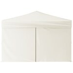 vidaXL Tente de réception pliable avec parois Crème 3x3 m