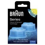 Cartouches de recharge ccr - braun clean & renew pack de 2 recharges